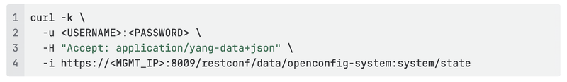 Retrieve system state