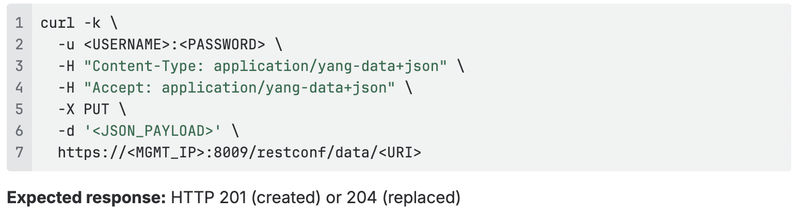 PUT — Replace a resource
