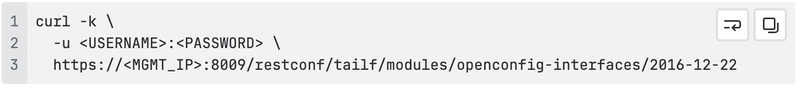 Fetch the YANG schema