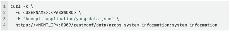 ArcOS software version