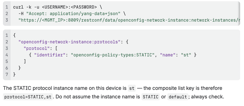 inding the static route path